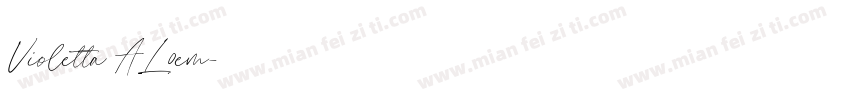 Violetta AL0em字体转换